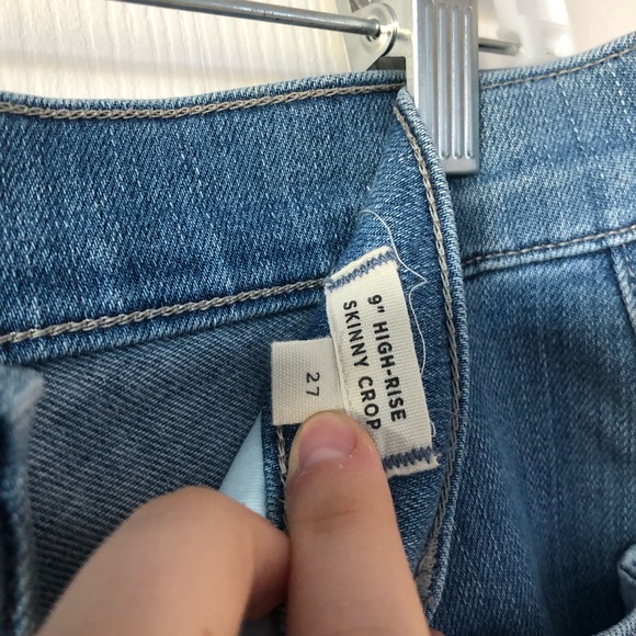 Madewell 9” High-Rise Skinny Crop Jeans: Button Front Edition - Picture 10 of 11